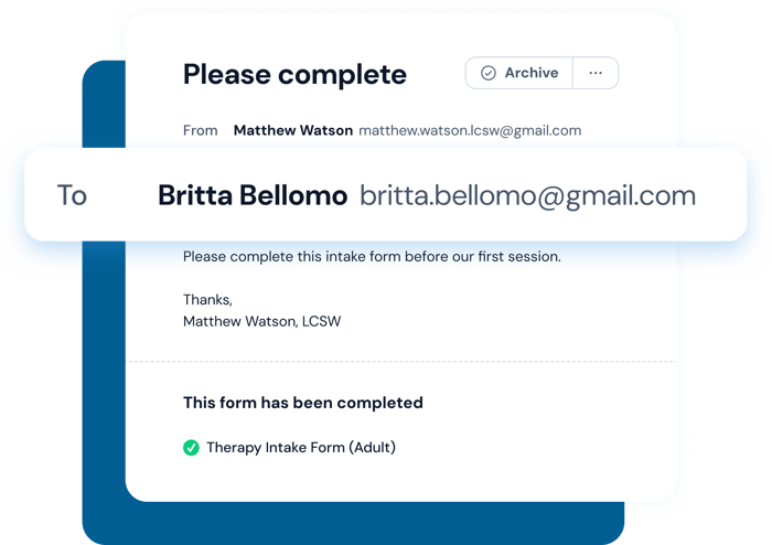 Start a secure conversation with any email address