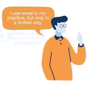 I use email in a limited way